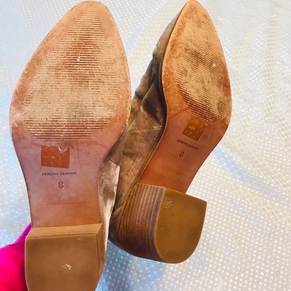Madewell velvet‎ boties